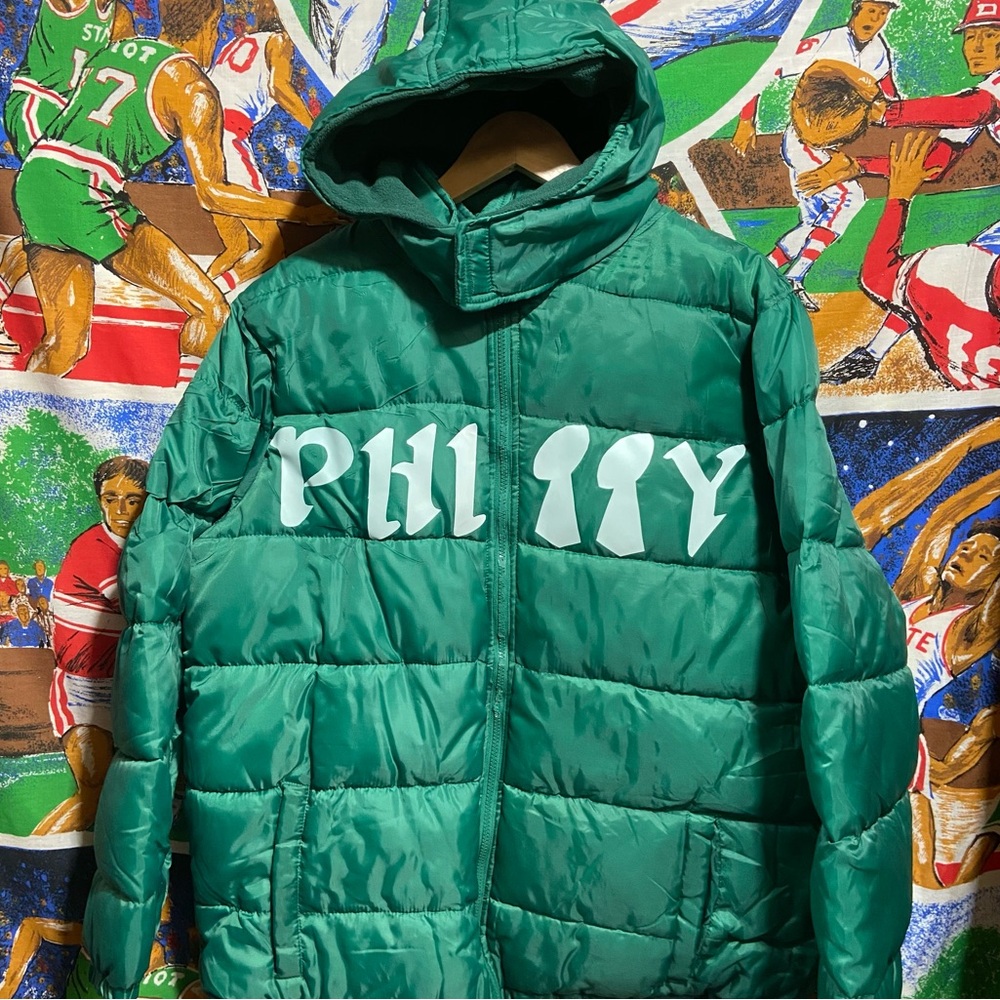 Philadelphia Eagles Custom Philly Super Bowl Puffer Jacket